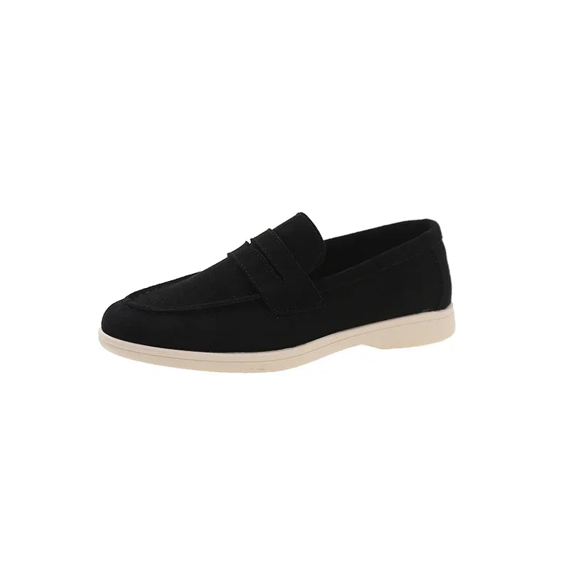 Women's Low Top Shoes 2025 Spring and Autumn New Casual Comfort Loafers High Quality Solid Flat Shoes Zapatos De Mujer