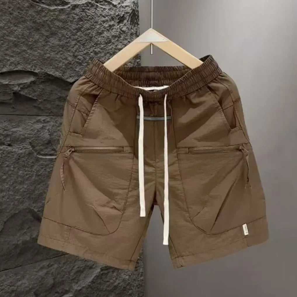 2025 Men Clothing Men's Shorts Trend Elastic Waist Sweatpants Summer Men Short Korean Fashion Streetwear Harajuku Shorts Men