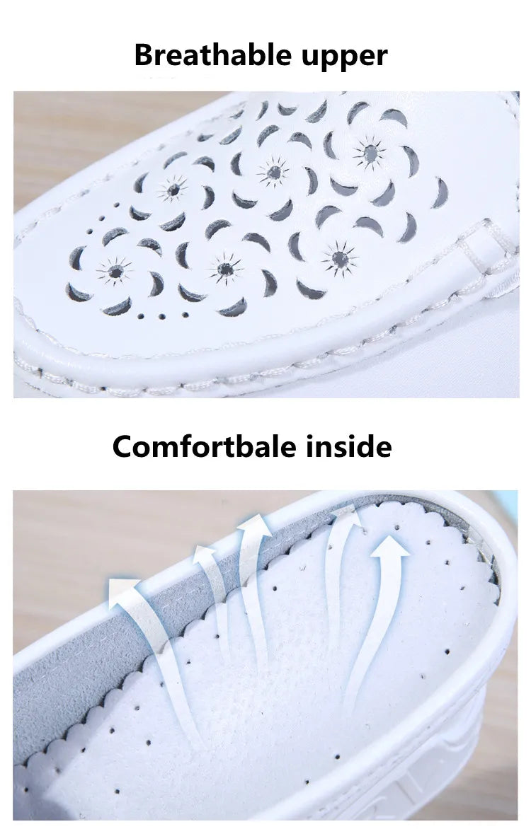 STRONGSHEN Women Slippers Casual Hollow Out Heel Wedge Thick Bottom Increase by 8cm Half Slippers Women's Non slip Fashion Shoes