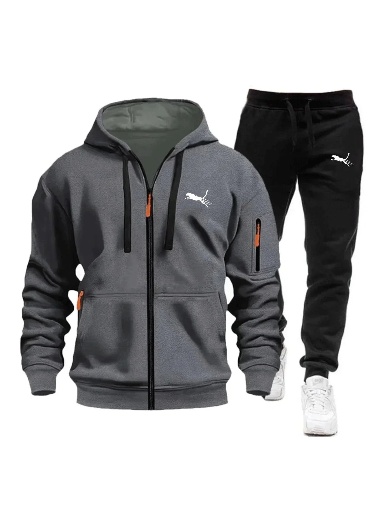 Men's Clothing Casual Sweatshirt Suit Sweatshirts for Men Daily Zipper Hoodies Hot High Quality 2026 Sports Tracksuit Jogging