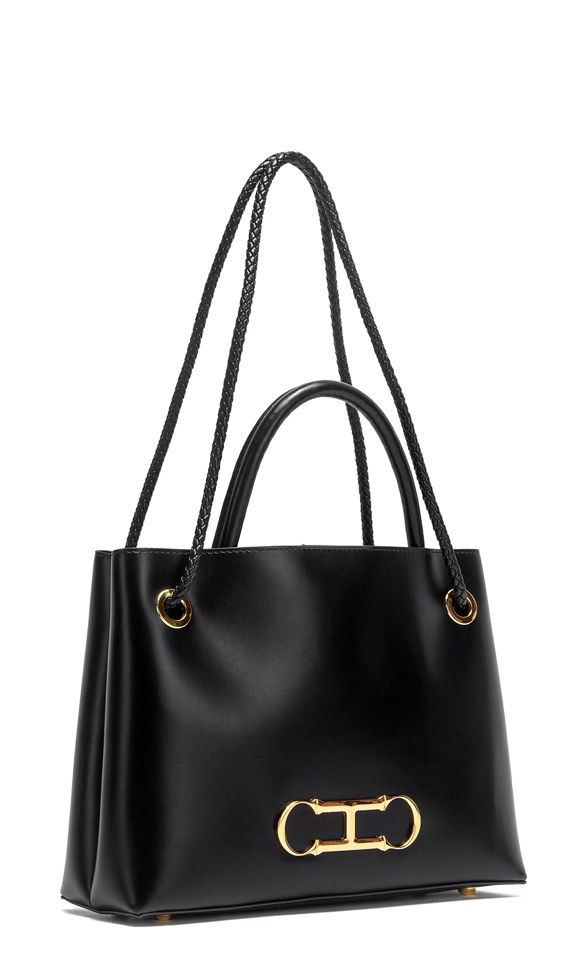 Women's handbag 2025 autumn new black minimalist tote bag dual-use commuting women's bag