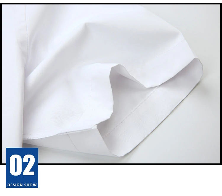 High Quality Non-ironing Men Dress Shirt Short Sleeve New Solid Male Clothing Fit Business Shirts White Blue Navy Black Red