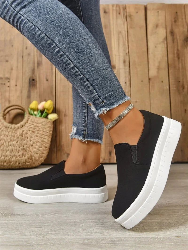 Shoes for Women Spring Leisure Sneakers New Womens Lazy Footwear Lightweight Thick Sole Platform Women Shoes Size 36-43