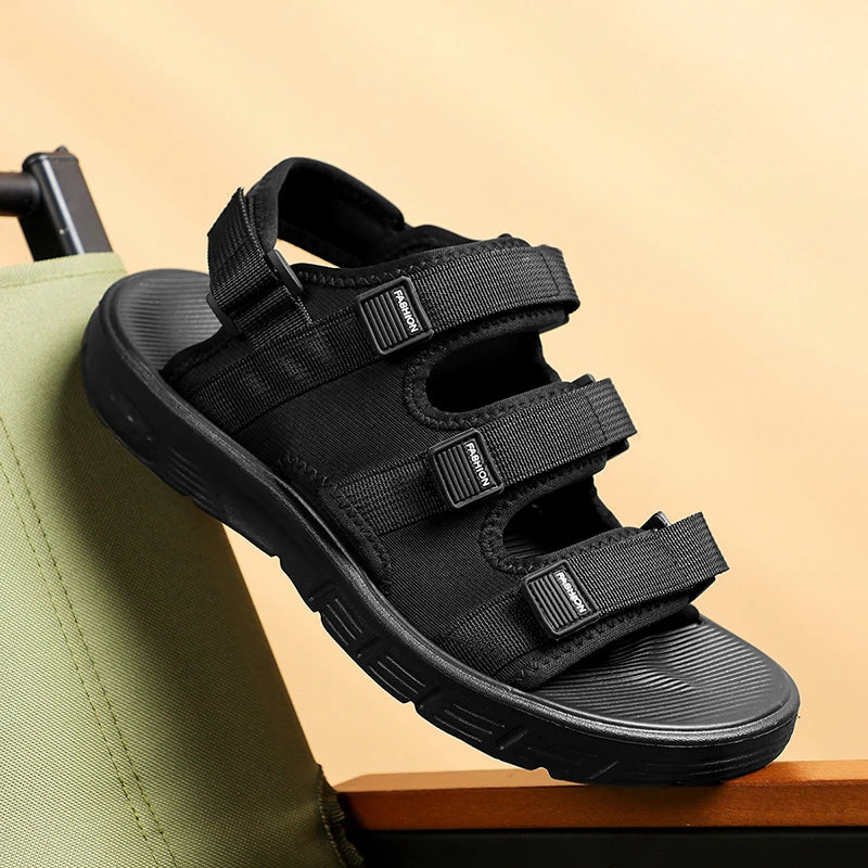 A Pair of Men's Sandals, Summer New Trendy Sports Outer Wear, Non-Slip, Wear-Resistant, Soft-Soled Driving, Cool Beach Shoes for Men