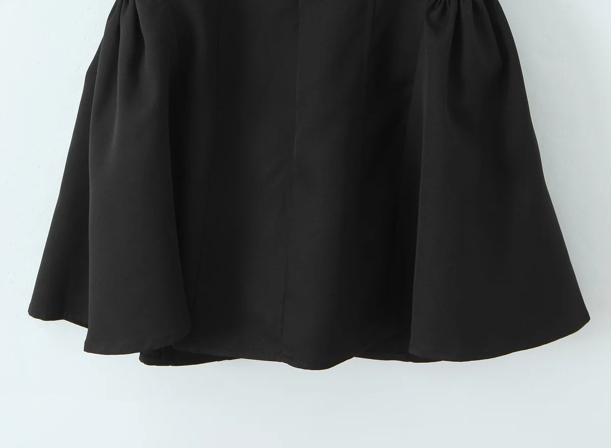 Sexy White Black Pleated Ruched Halter Dress Women Deep V neck Slim Low Waist Swing Ball Gown Short Dresses Robe Femme Vestidos