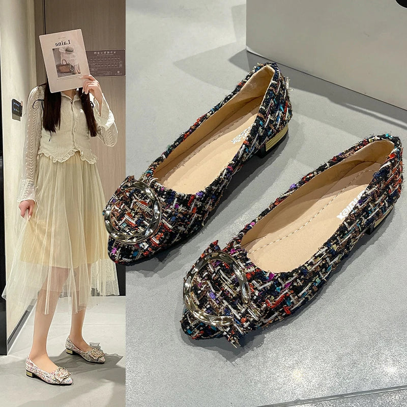 New Women's Shoes Pumps Spring Autumn Casual Women's Fashion Comfortable Pointed Shoes Women's Zapatillas Mujer