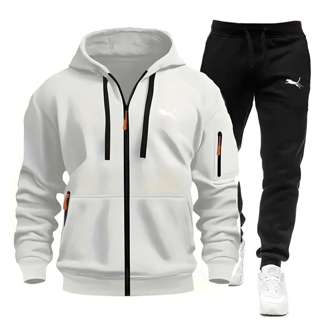 Men's Clothing Casual Sweatshirt Suit Sweatshirts for Men Daily Zipper Hoodies Hot High Quality 2026 Sports Tracksuit Jogging