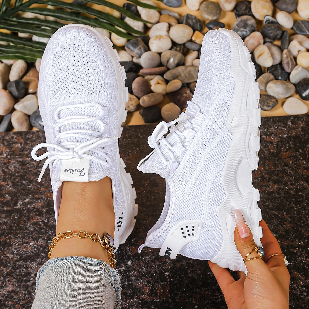 Ladies shoes women's sneakers shoes woman 2025 Solid color increases height and is versatile cheap shoes clearance free shipping