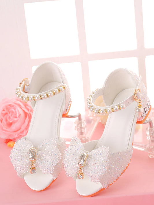 Girls' Dress Sandals For Formal Occasions, Children High Heels For /Models Performance And Fashion Show