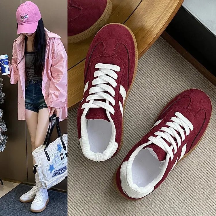 2025 Women Sports Shoes Fashion Casual Flats Vulcanize Shoes Ladies Outdoor Walking Sneakers Women Comfortable Classical Shoe