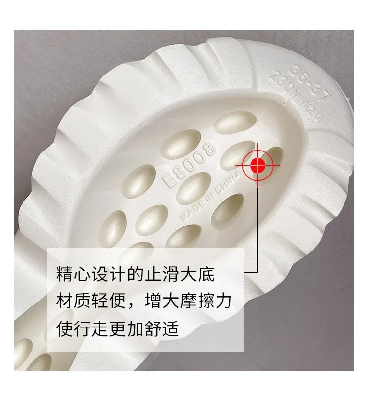 Women 10cm Increased Wedges Slippers 2024 Summer Breathable Casual Platform Slides Shoes for Women Light Slip on Female Sandals