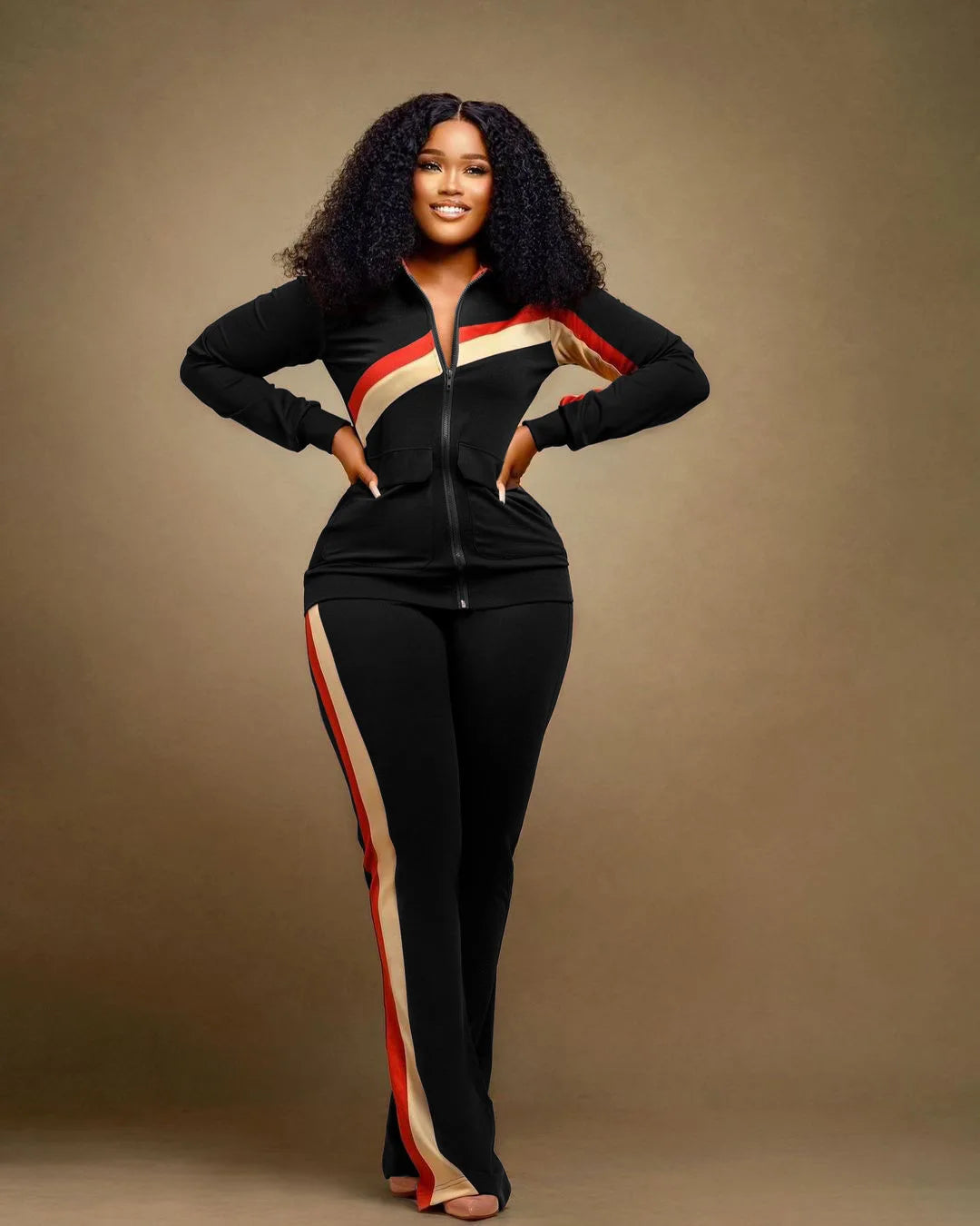 Tracksuit Women Pants Set Two Piece Set Autumn Winter Zipper Jacket Tops Suits Jogging Vintage Patchwork Outfits Y2k Streetwear