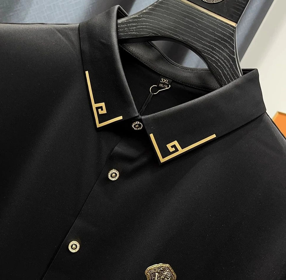 New Men's Slim Fit Long Sleeve Button Down Dress Shirt White Business Casual Lightweight High End
