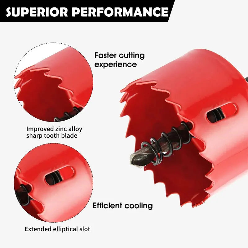 Hole Saws 1PC 20mm-200mm M42 Bi-Metal Drill Bit Cutter Carpentry Tools Cutting Metal Plastic Iron Hand Tools