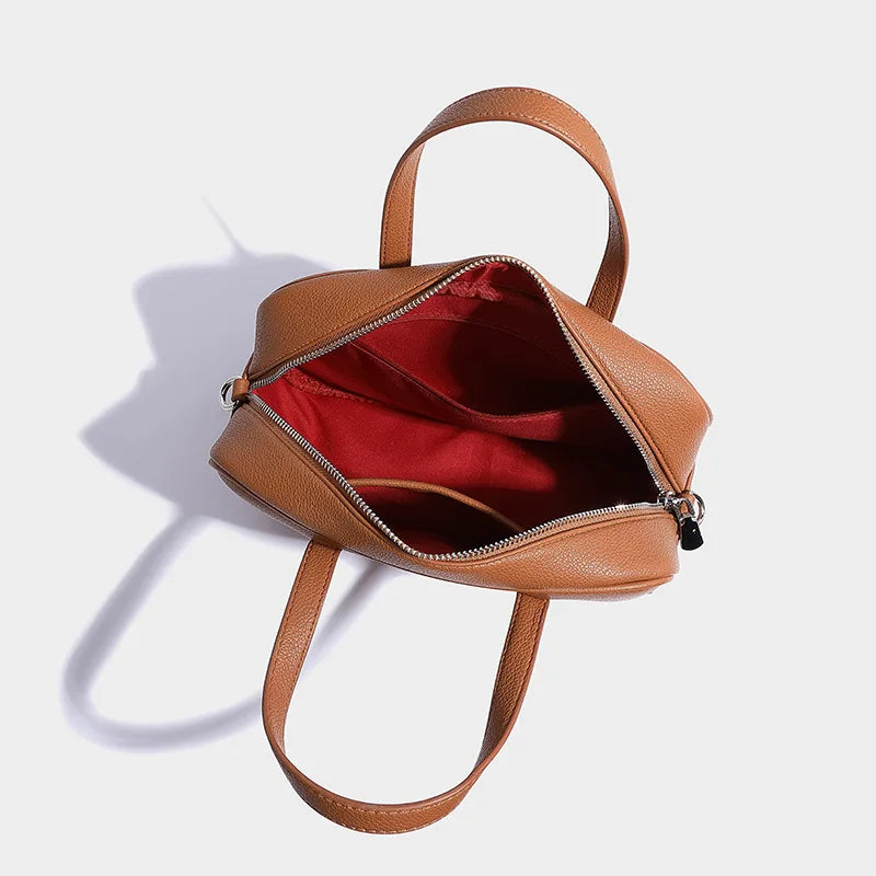 Boston Bag Women Fashion 2025 Euro-America Style Simple Shoulder Bag Handbags Composite Bag