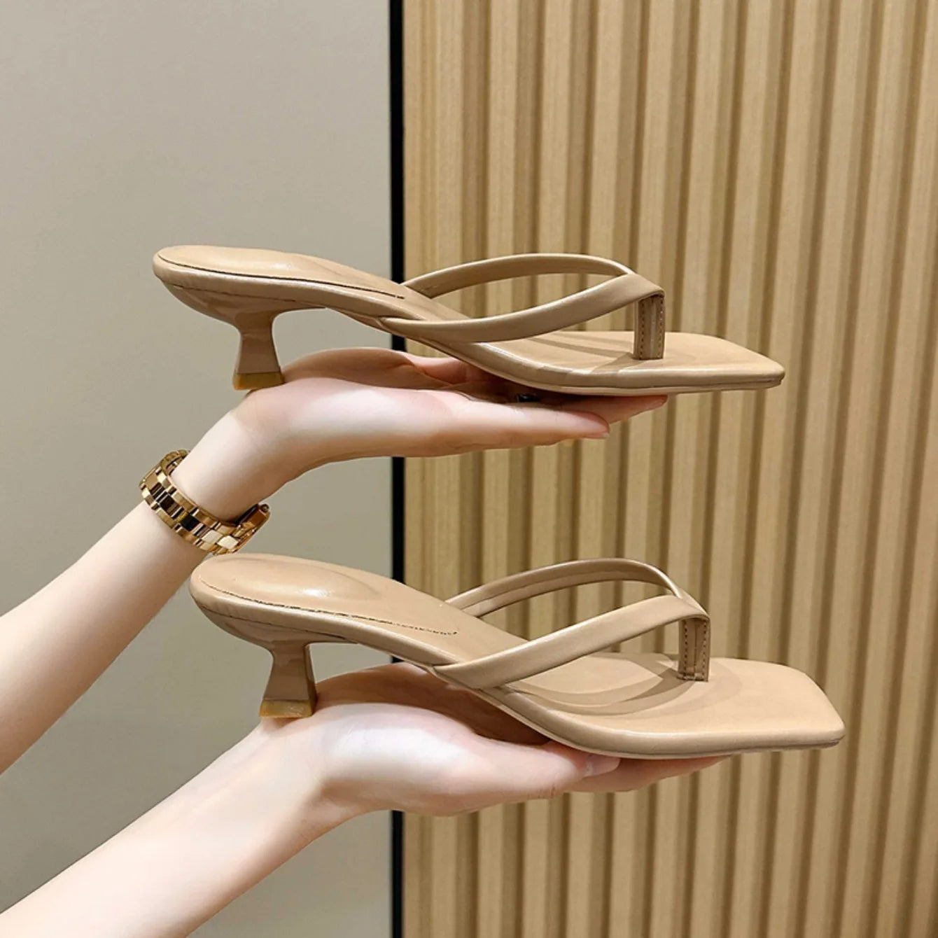 Women Slippers High Heels Sandals Sexy Open Toe Party Wedding New Summer Shoes Fashion Beach Woman Soft Slides Zapatos De Mujer