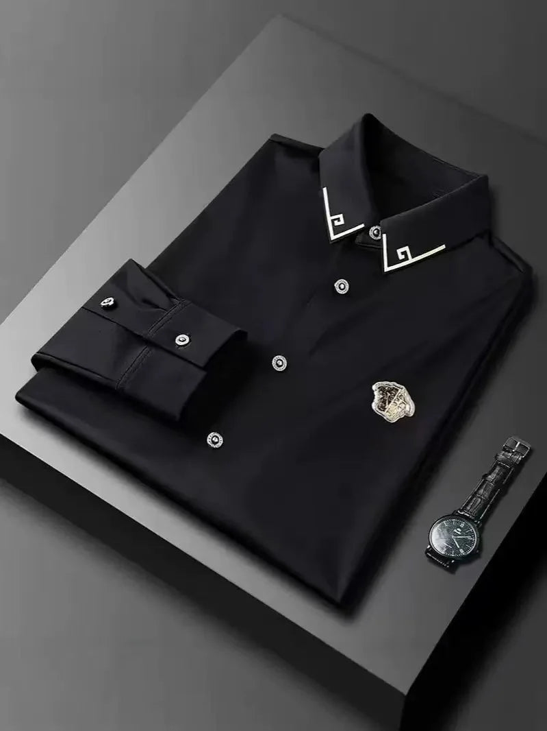 New Men's Slim Fit Long Sleeve Button Down Dress Shirt White Business Casual Lightweight High End
