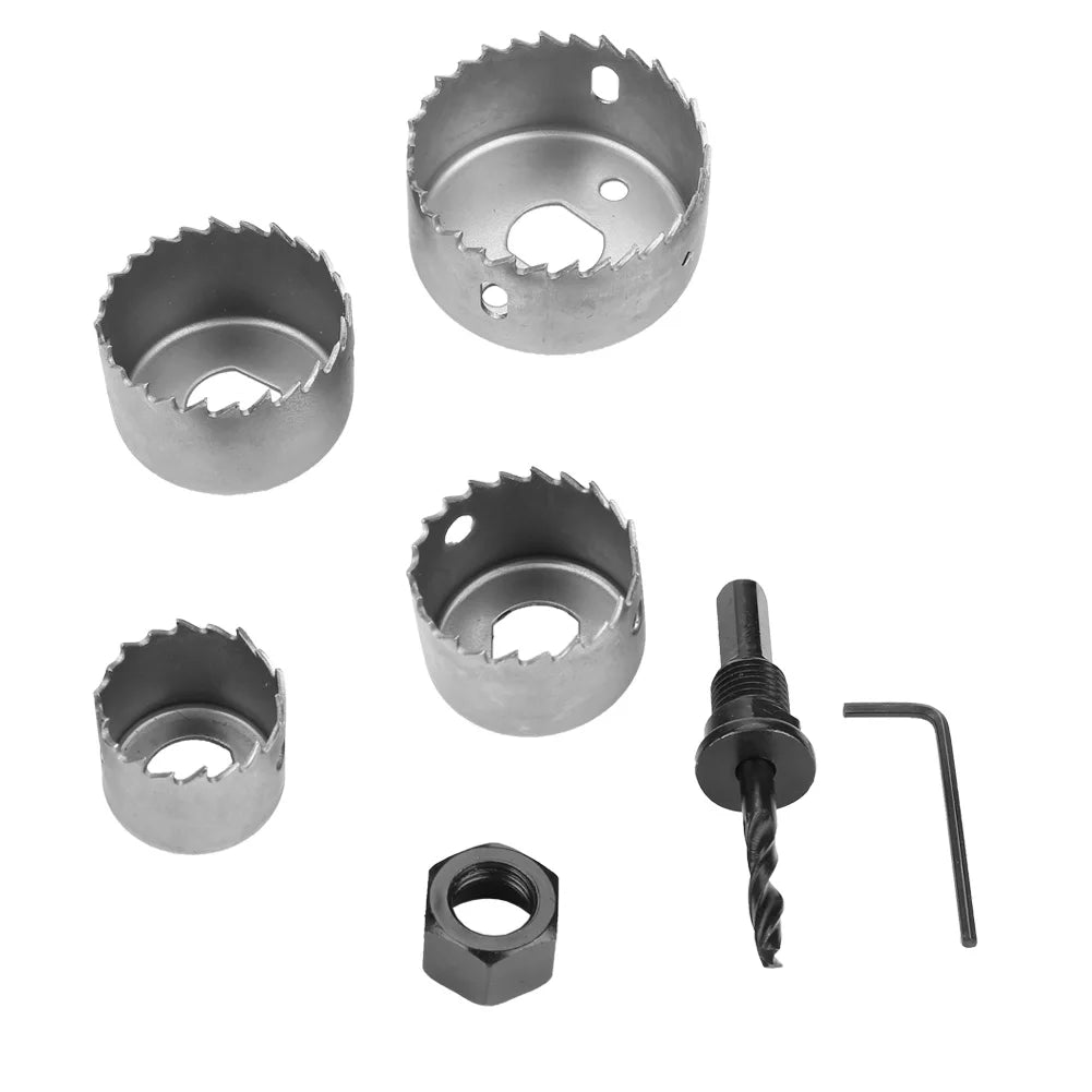 Hole Saw Drill Bit 1 set 32/38/44/54mm High Carbon Steel Hole Saw Drill Bit Cutter Tool for Woodworking Woodworking Hole saw