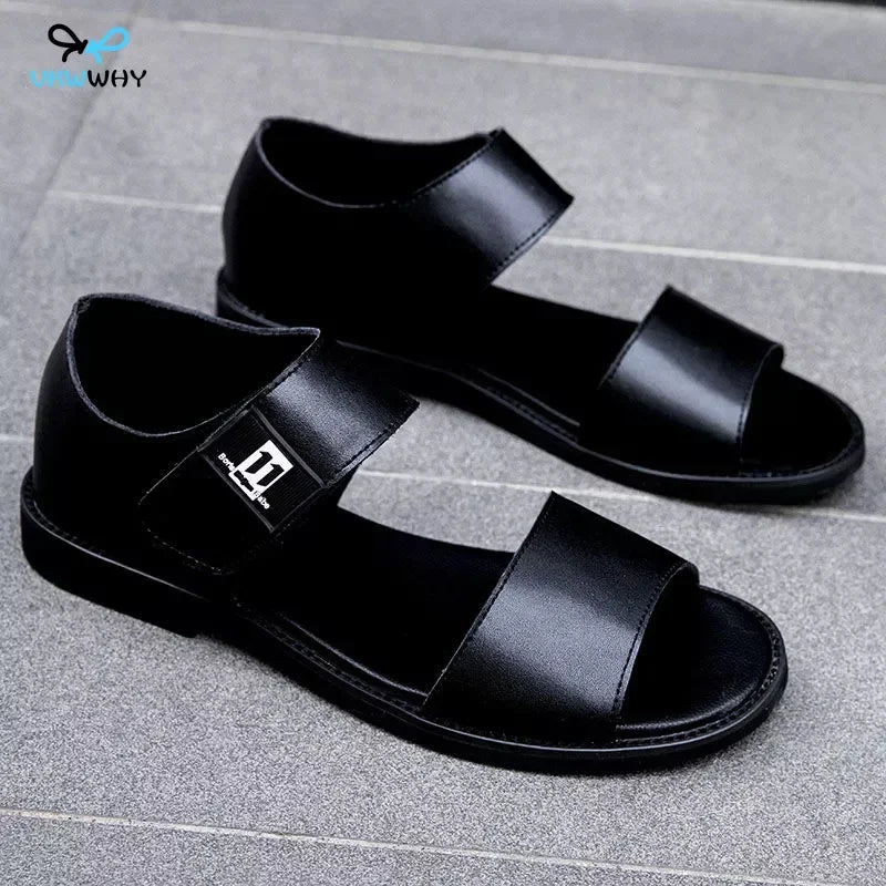 Sandals Men Summer Soft Sole Non-slip Shoes Fashion Male Beach Casual Flat Comfortable Shoes Plus Size Gladiator Rome Sandals