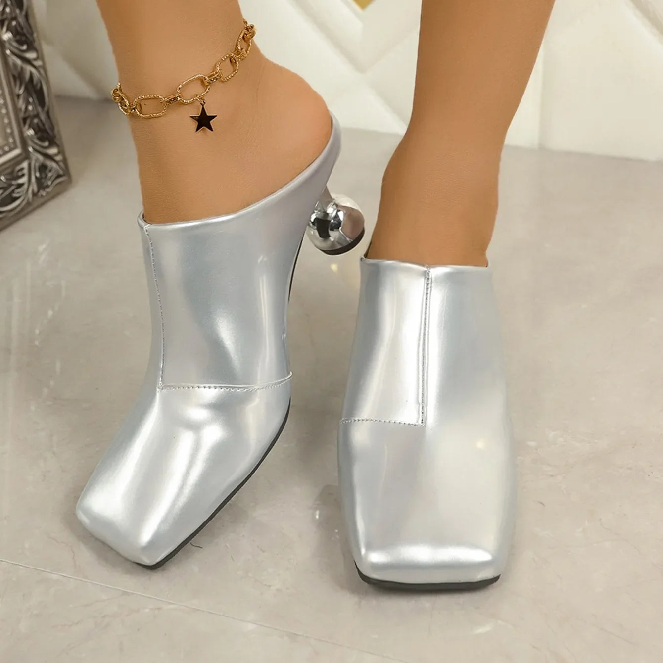 Women Sandals Designer Fashion Sandals Wedges High Heels Slippers Comfortable Pointed Toe Party Ladies Shoes Sandalias De Mujer