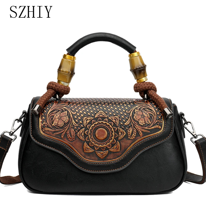 Retro Shoulder Bag Women Handbag High-quality 3D Printed Diagonal Crossbody Classic Office Not Too Big or Too Small Bag Luxury