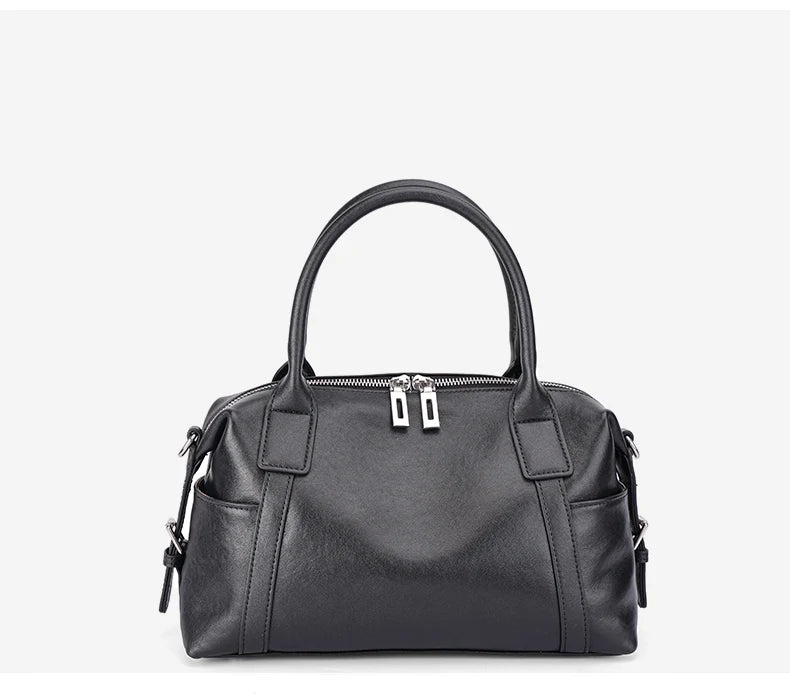 2026 New Women's Fashion Genuine Leather Handbag Female Large Capaci Luxury Designer Boston Totes Bag Shoulder Crossbody Bag