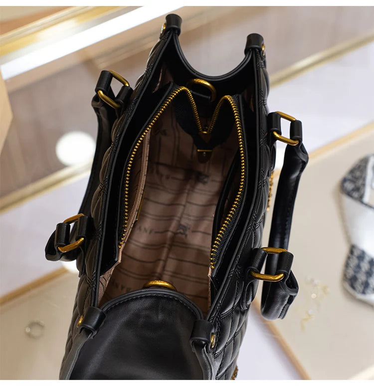 Women's handbag, genuine leather handbag, women's 2024 new summer high-end high-capacity designer crossbody bag