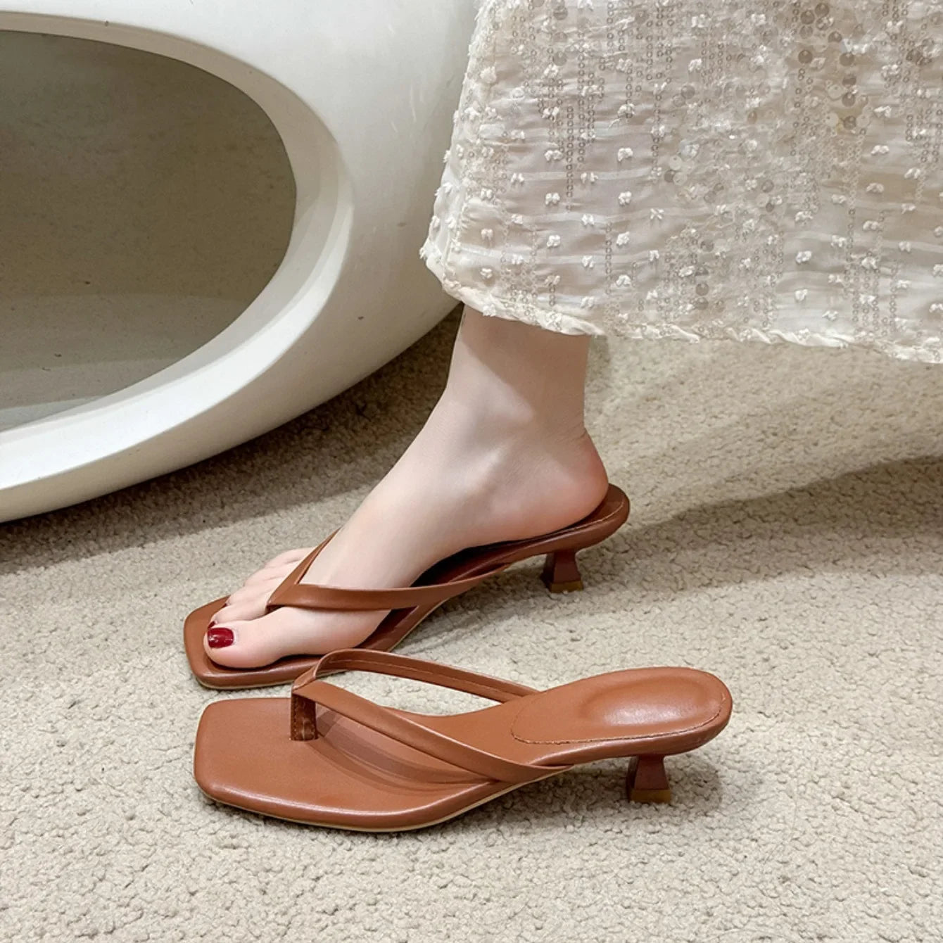 Women Slippers High Heels Sandals Sexy Open Toe Party Wedding New Summer Shoes Fashion Beach Woman Soft Slides Zapatos De Mujer