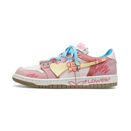 Women Shoes Men Fashion Hip-hop Punk Graffiti Skateboard Shoes Breathable Sneakers Couples Students Outdoor Sports Casual Shoes