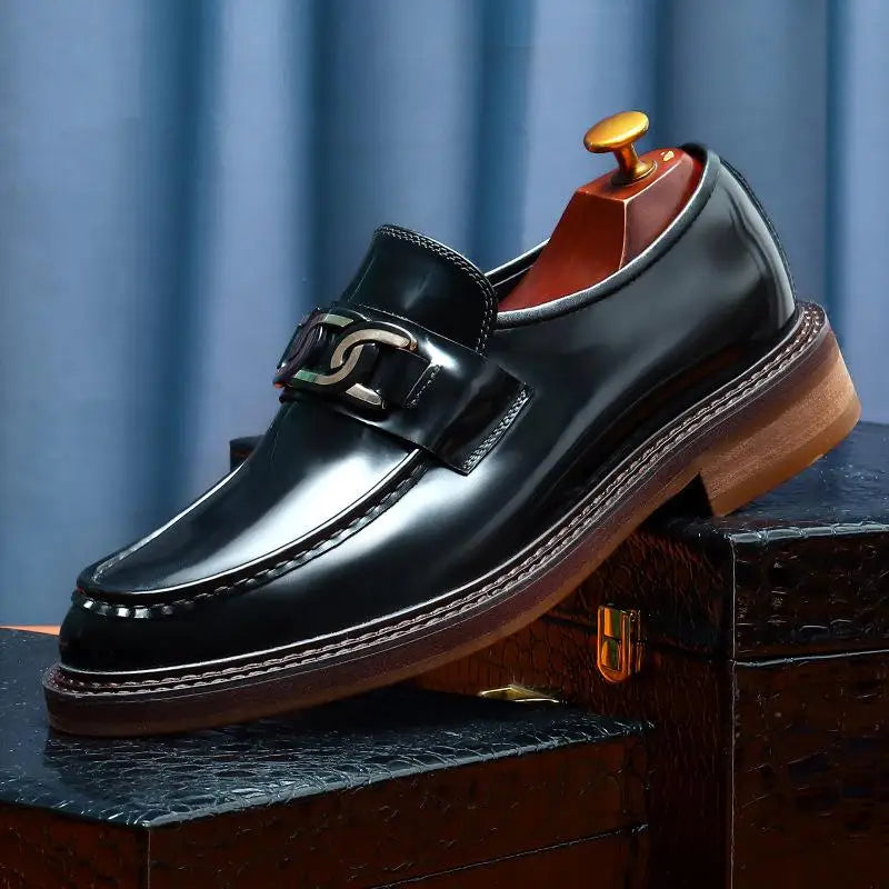 2024 New Shoes For Men Loafers Mens Dress Shoes Leather Shoes Man Male Genuine Leather Social Shoes