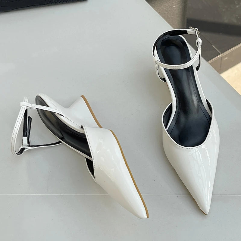 Fashion Wedges Shoes For Women Pointed Toe Female Footwear New 2026 Casual Ladies High Heels Sandals Slingbacks Heel Pumps