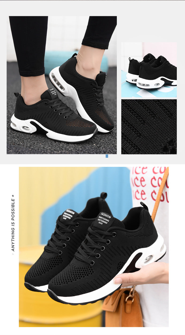 Women Sneakers Lightweight Knitted Shoes Women Casual Flats Shoes Female Tennis Shoes Non-Slip Women Sport Shoes
