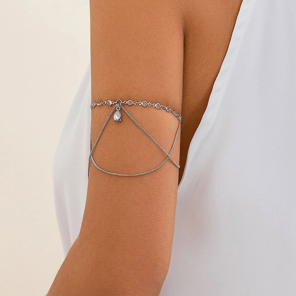 Arm Bracelet Adjustable Snake Shape Arm Cuff Bangle Beach Fashion Pulseiras Bijoux Lover Bracelet Hip Hop Bangles For Women B062