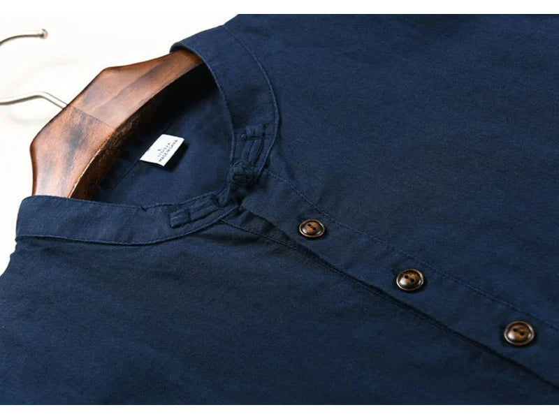 Streetwear Summer Fashion Shirt Men Short Sleeve Casual Cotton Linen Shirt Hombre Round Collar Designer Leisure T-shirt Men