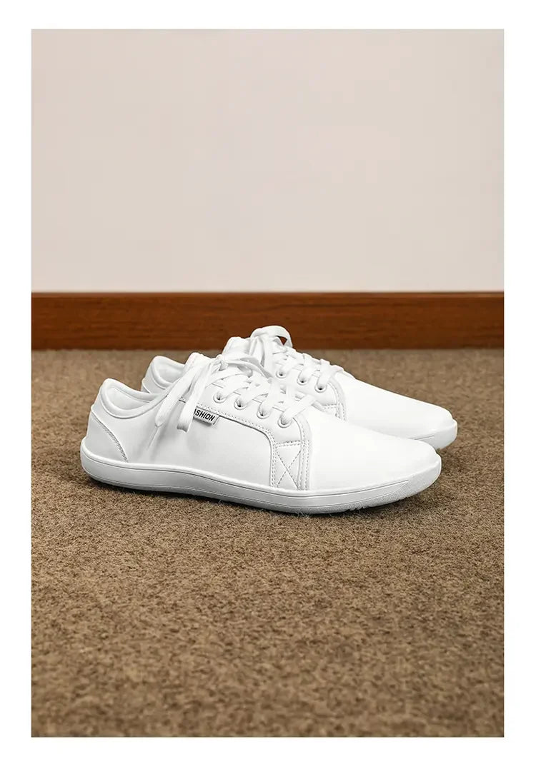 Minimalist Shoe Size 37-48 Men's and Women's Wide Toe Barefoot Casual Artificial Leather Lightweight Walking Sports Shoes
