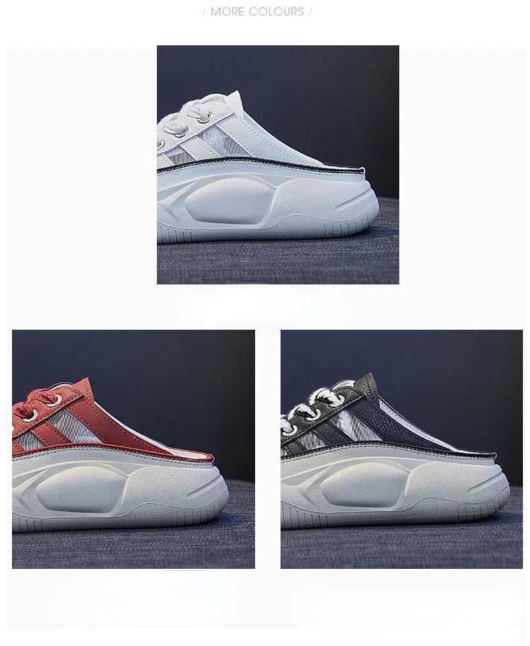 New Women's Shoes Fashion Hollow Out Breathable Thick Sole Lightweight Casual Slippers Shoes for Women Zapatos De Mujer 2023