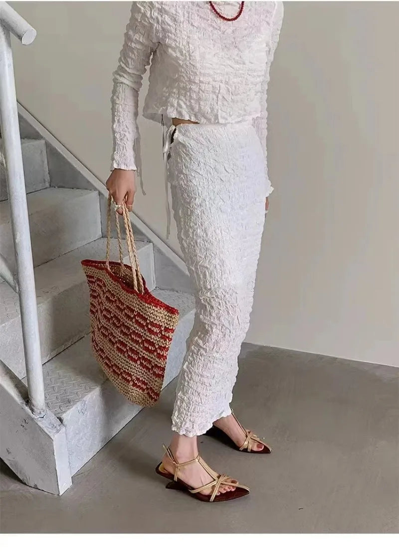 2025 New Women's High-heeled Sandals Summer High-heeled Shoes Luxury  Strap Slingback Feminine Wedding Sandals