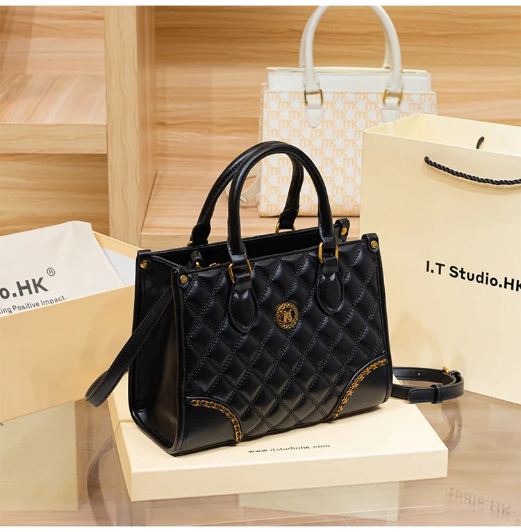 Women's handbag, genuine leather handbag, women's 2024 new summer high-end high-capacity designer crossbody bag