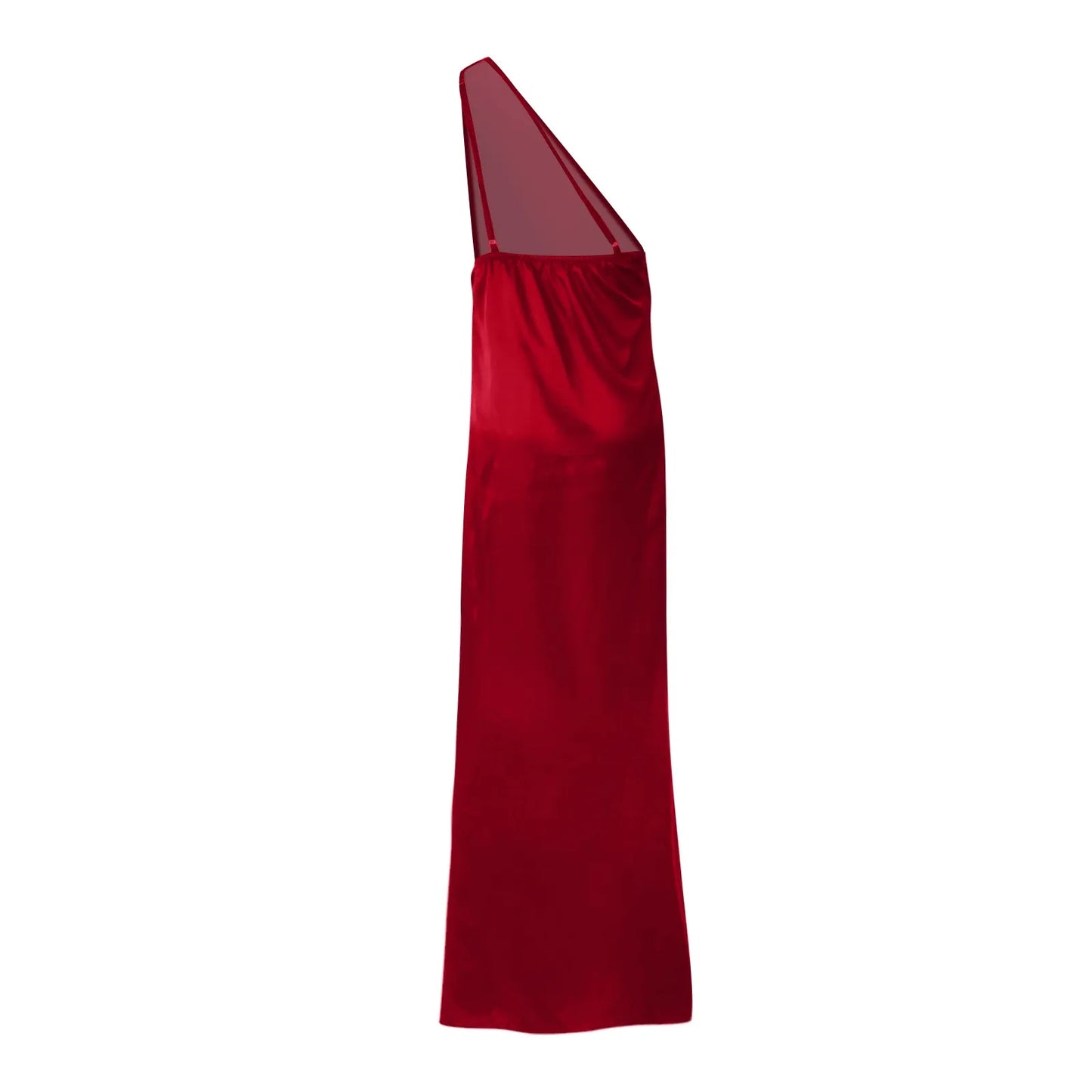 Sexy dresses for women Satin Backless Slim party Long Dress One Shoulder HighSplit Cocktail dress Wedding evening dresses elbise