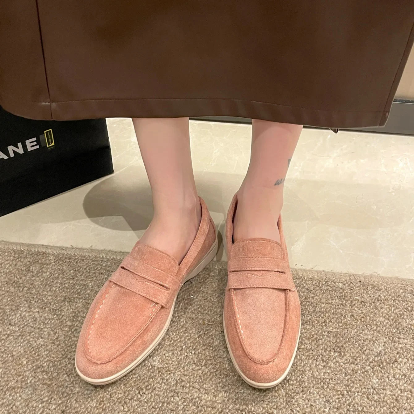 Women's Low Top Shoes 2025 Spring and Autumn New Casual Comfort Loafers High Quality Solid Flat Shoes Zapatos De Mujer