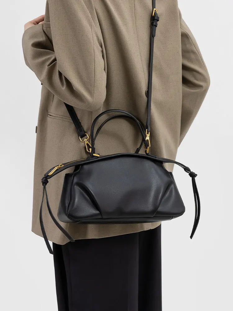 New Women's Bags, Fashionable and Simple Handbags, Niche High-End Shoulder Bags, Versatile Casual Bags for Commuting, Large-Capacity Tote Bags, Soft Leather Crossbody Bags