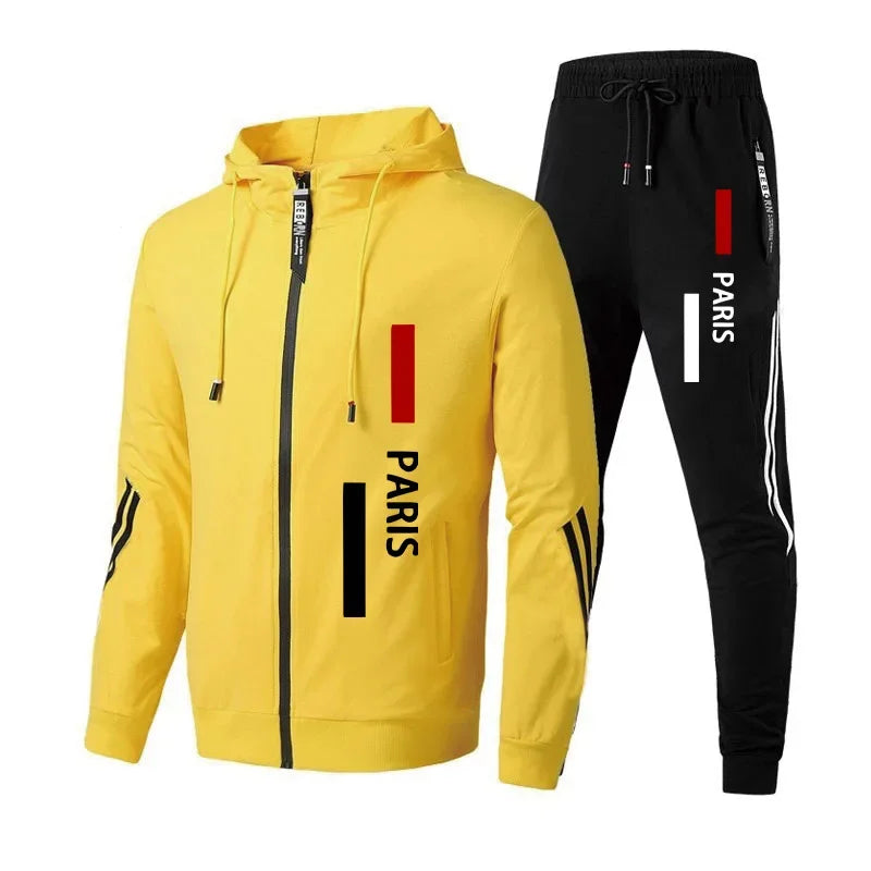 Men's fashion sportswear printed jacket zipper casual coat winter sportswear running men's clothing autumn winter ed sweatshirt.