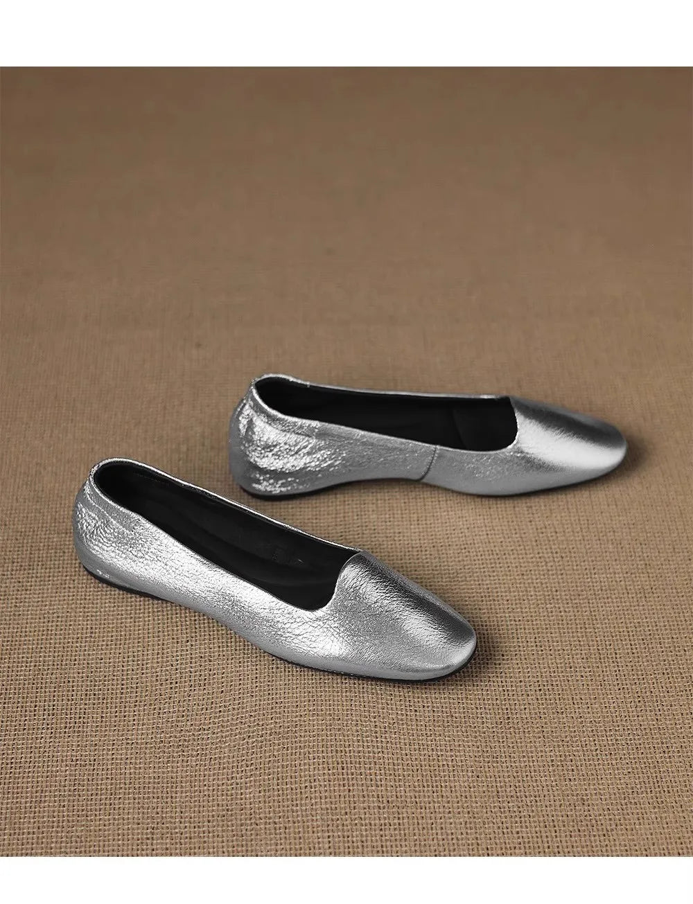 2025 New Women's Soft Sole Commuting Baotou  Shoes Spring and Autumn New Pull-on Non-slip Flat Shoes