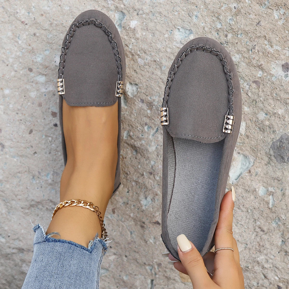 2025 Women Shoes Slip On Loafers For Ballet Flats Women Casual Sneakers Flat Shoes For Women Casual Shoes Zapatos Mujer