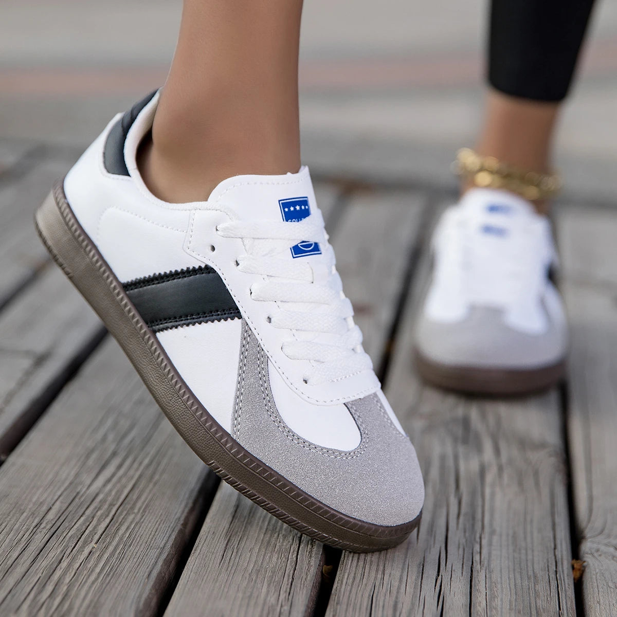 YRZL Womans Comfortable Sneakers for Men Women White Lightweight Shoes Waterproof Walking Shoes Casual Couple Sneakers Sport