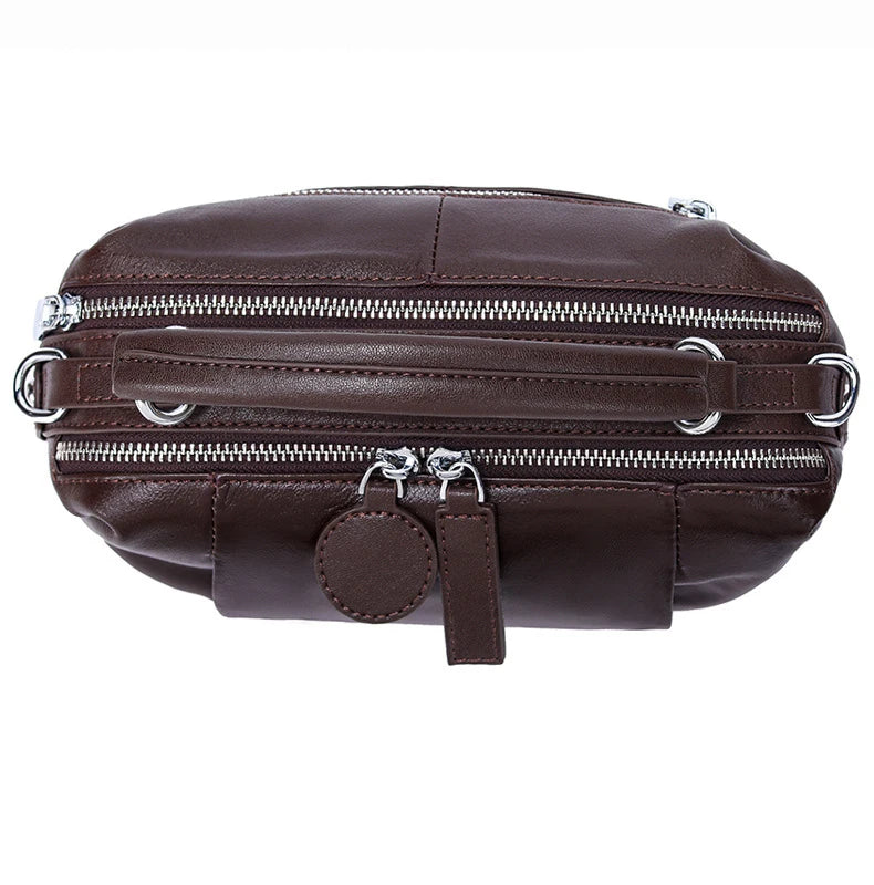 Women's Handbag 2025 New Top Grain Leather Boston Bag Unique Shoulder Crossbody Bag Vintage Commuting Versatile Handheld Tote