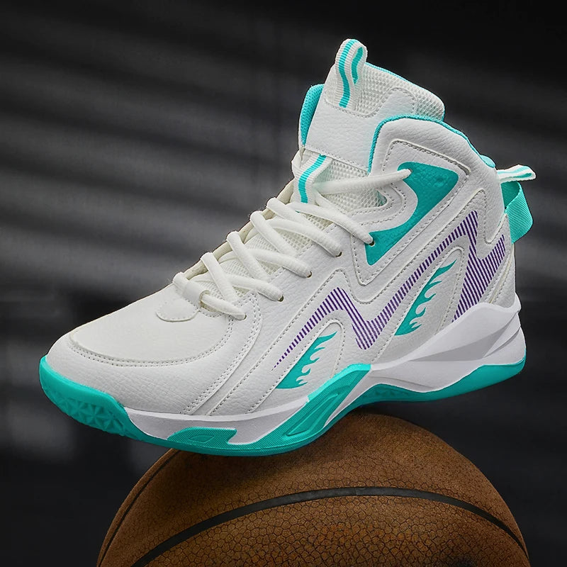 Men's Basketball Shoes with Shock Absorption and Cushioning - Sports, Casual, Practical Student Footwear, New
