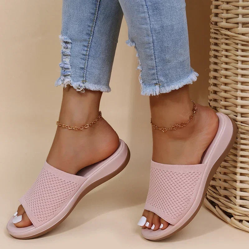 Woman Sandals Shoes Summer Party Women's Sandals Outdoor Women's Shoes Soft Sandals Ladies Slip On Slipper Female Footwear
