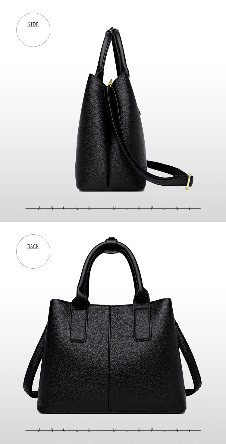 Business Handbags For Women 2022 Luxury Designer Handbag Pure Color Big Capacity Shoulder Crossbody Bags Branded Top-handle Tote