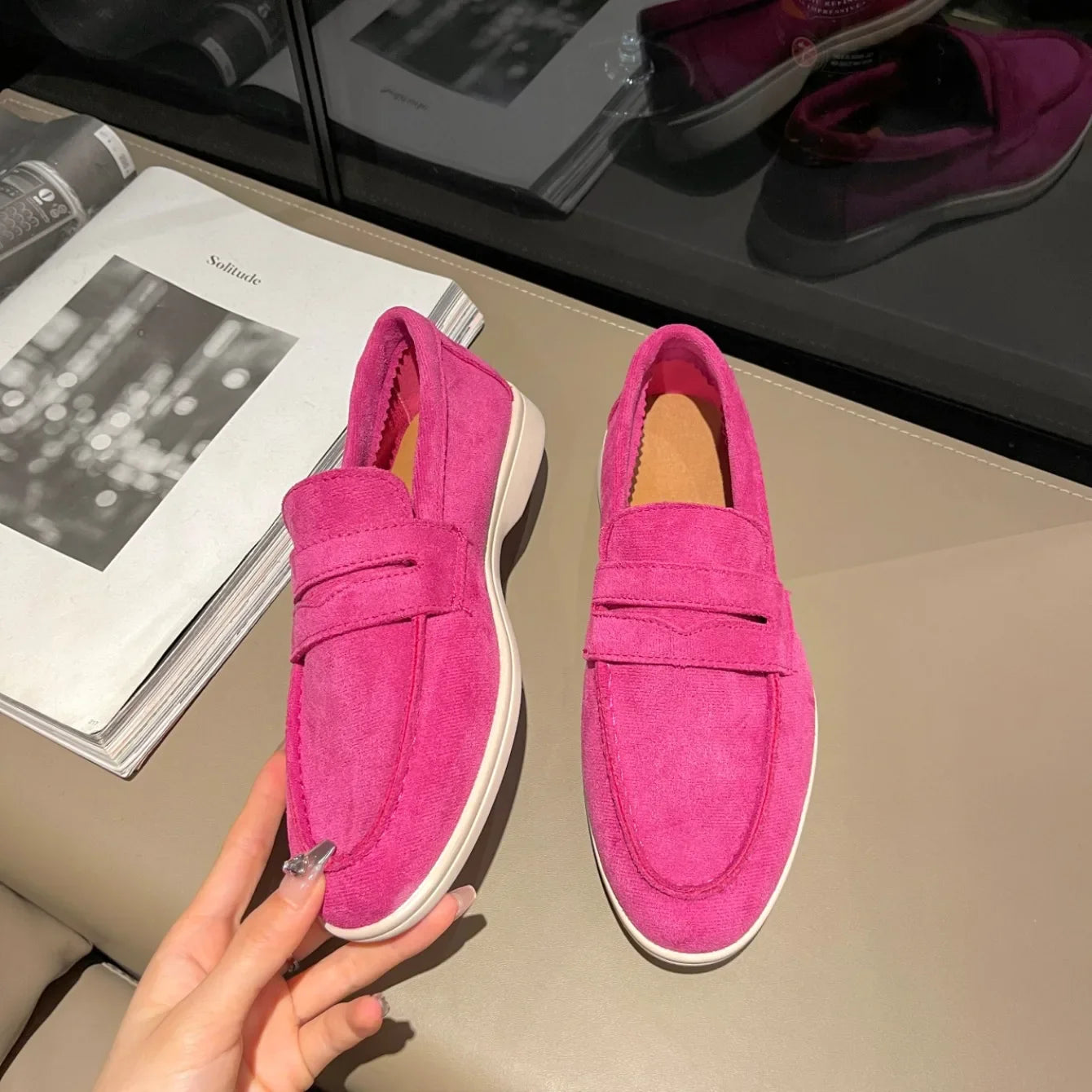 Women's Low Top Shoes 2025 Spring and Autumn New Casual Comfort Loafers High Quality Solid Flat Shoes Zapatos De Mujer